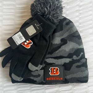 NFL Cincinnati Bengals Beanie & Glove Set